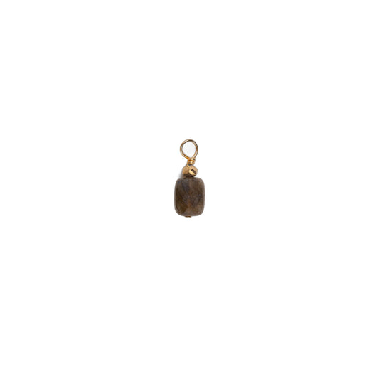 Charms pierre rectangulaire - Labradorite