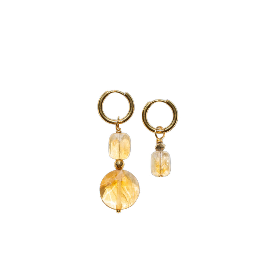 Boucles d'oreilles Citrine
