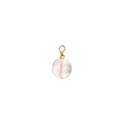 Charms pierre ronde ciselée - Cristal de Roche