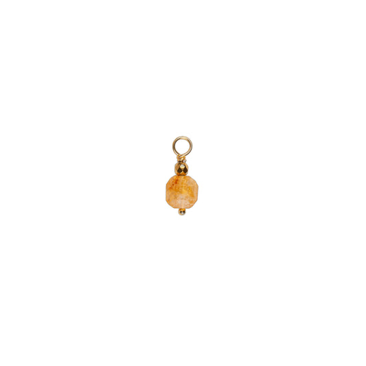 Charms pierre cubique - Citrine