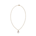 Collier Chaîne plaquée or - Pendentif en forme de coeur Pierre de Lune