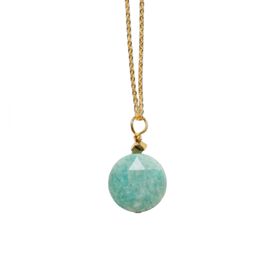 Collier avec Pendentif Pierre d'Amazonite