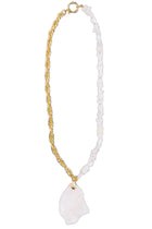 Collier pierre de lune naturelle – Chaîne plaquée or fin