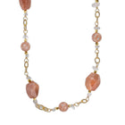 Collier Chaîne Plaquée Or – Pierre de Soleil