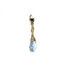 Rock Crystal and Gold Chain Earrings