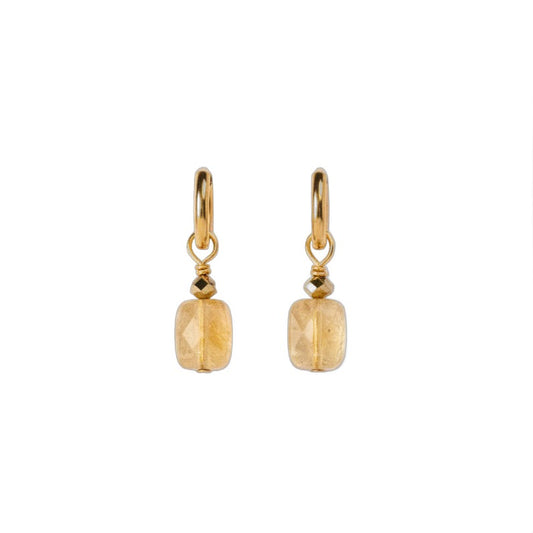 Boucles d'oreilles Citrine